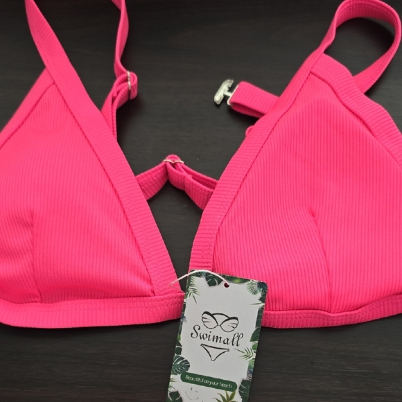 Pink Ribbed Bikini Set - Picture 3 of 3